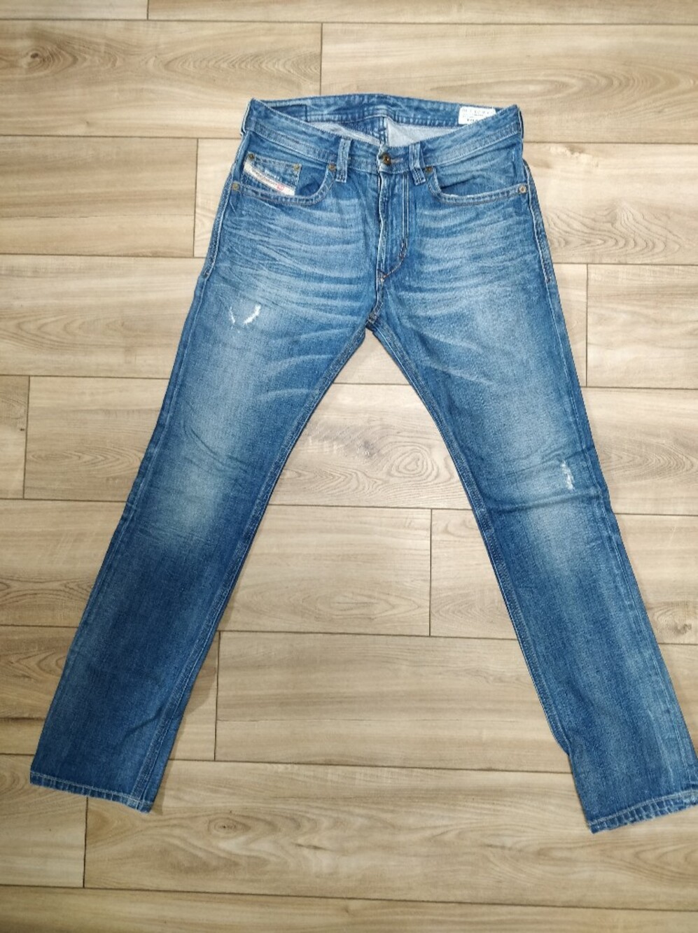 Men's Diesel Thavar Slim Skinny Wash 0806p Blue Jeans 29x30